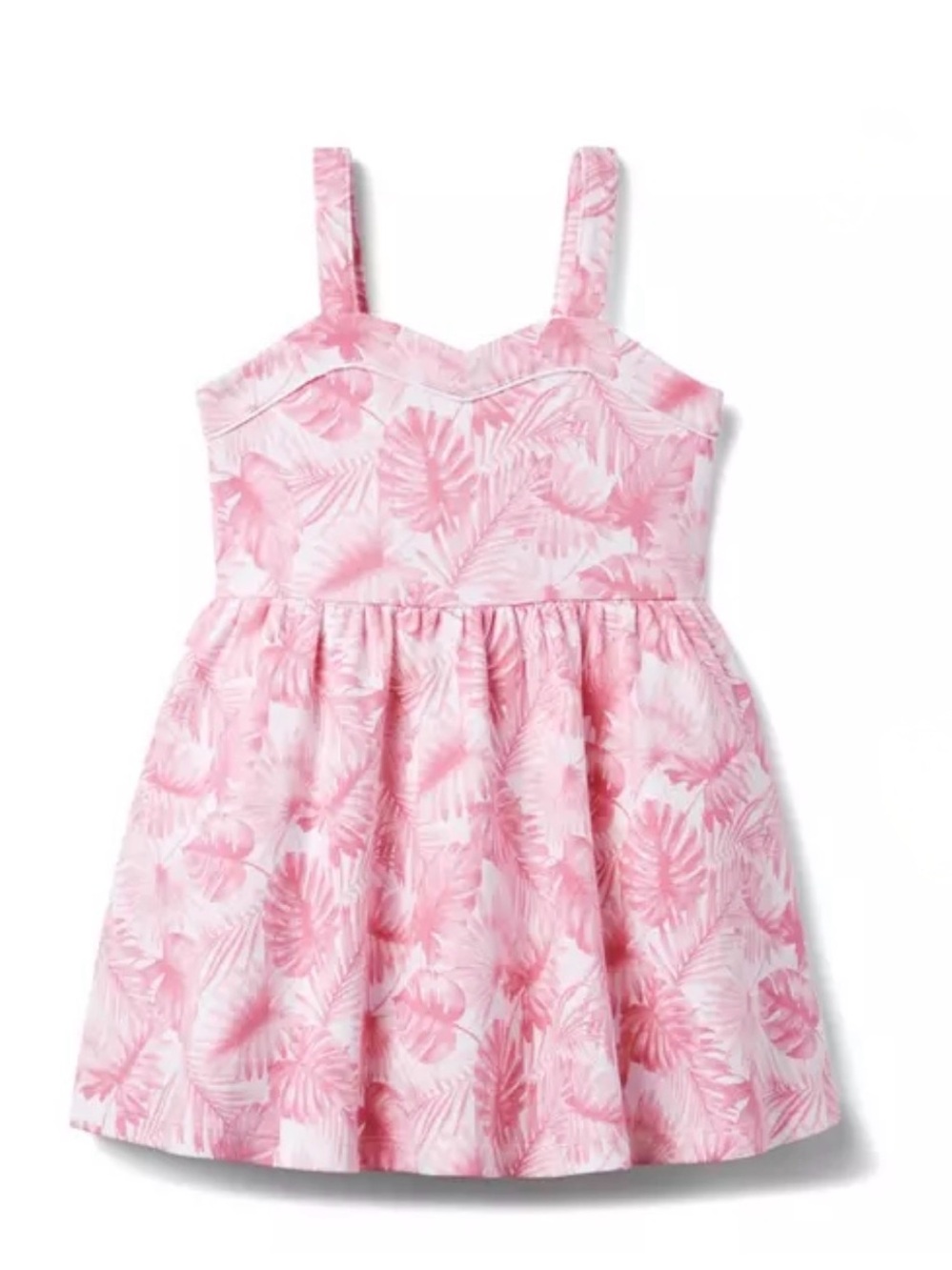 Janie and Jack Tropical Foliage Cotton Ponte Sundress Size: 3T| Summer, Vacay
